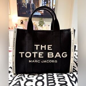 MARC JACOBS Jacquard Tote Medium Black
